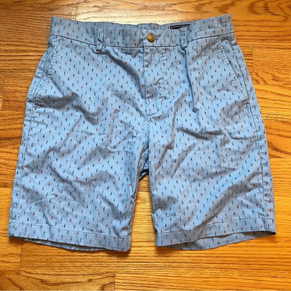 Vineyard Vines men’s breaker short blue buoy print size 32